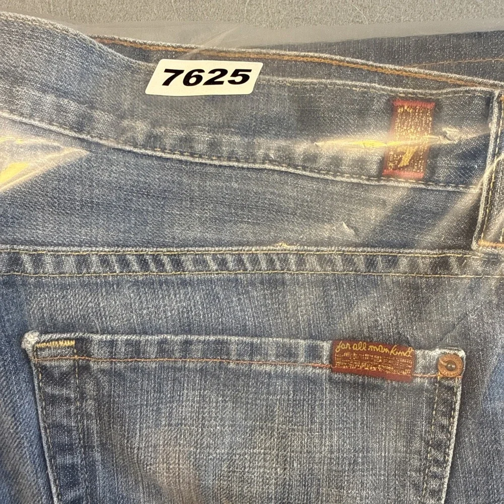 Seven 7 For All Mankind Jeans Men's 40/25 Blue Dark Wash Straight WIDE